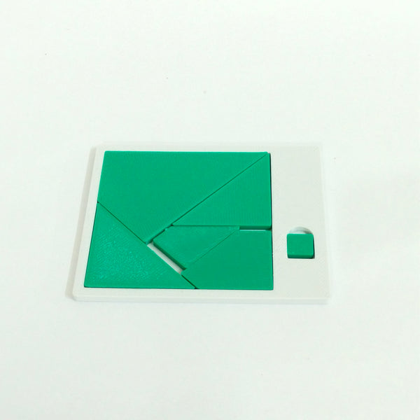 No-Fit Packing Puzzle – 6-Piece Square Brain Teaser